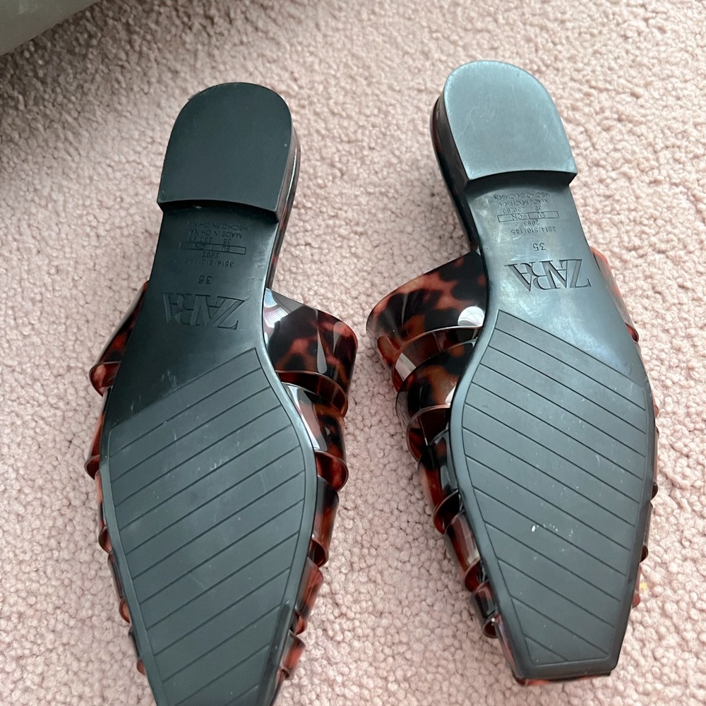 Zara tortoise mule